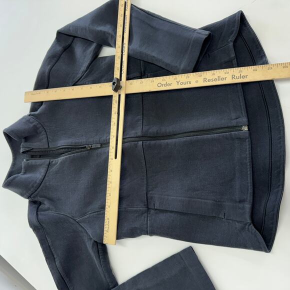 Lululemon Jacket Womens 4 Black Going Places Knit Full Zip Pockets - Picture 10 of 13